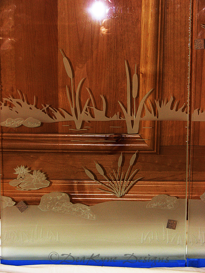 etched window panel